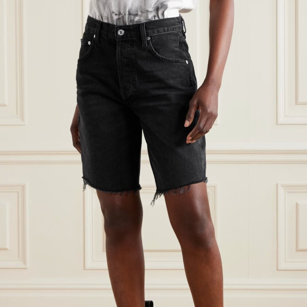 Citizens of Humanity Ayla Denim Knee-Length Shorts Size 26 NWOT